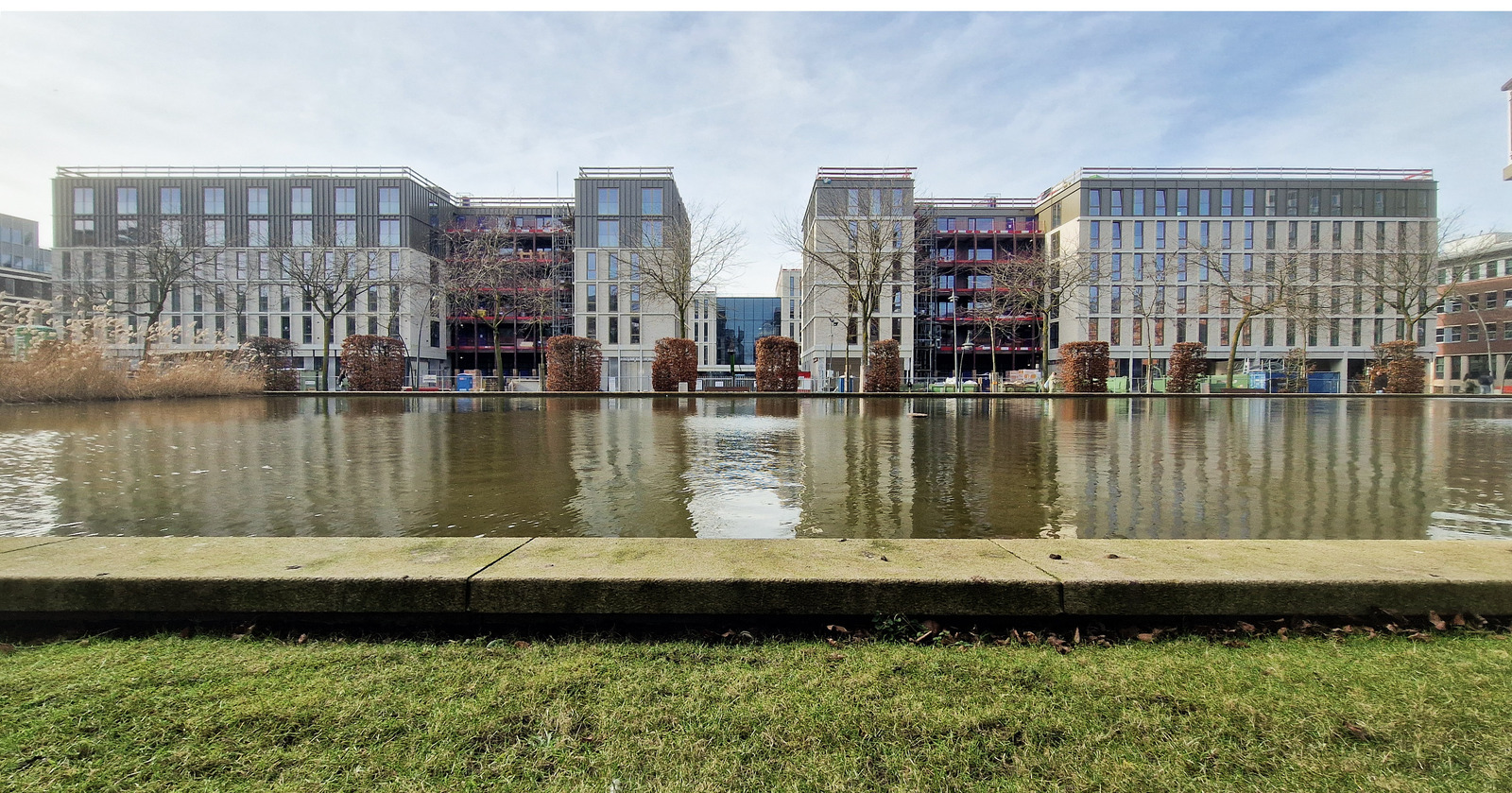 Op de afbeelding staan de gebouwen van Campus300