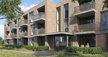 Ontwerp van een gebouw met appartementen