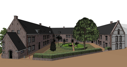 Hofje met woningen