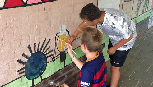 Graffiti Meierij Oss opgeknapt Graffiti Meierij Oss opgeknapt