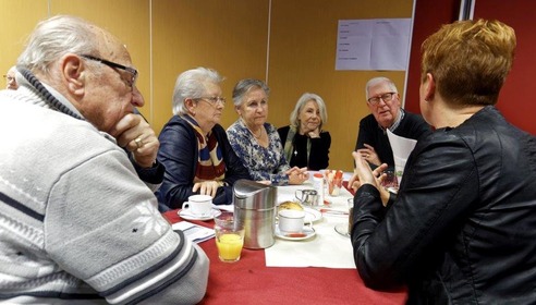 De klankbordgroepleden in gesprek met BrabantWonen De klankbordgroepleden in gesprek met BrabantWonen