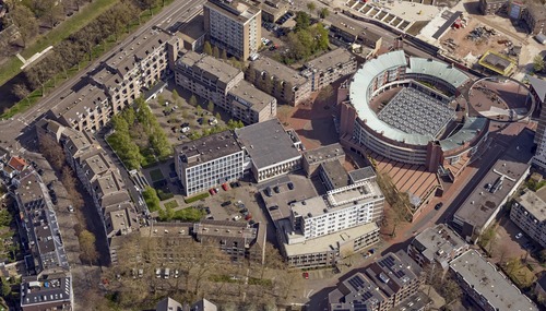 Bloemenkampkwartier luchtfoto