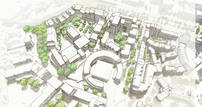Schetsontwerp Bloemenkampkwartier Schetsontwerp Bloemenkampkwartier