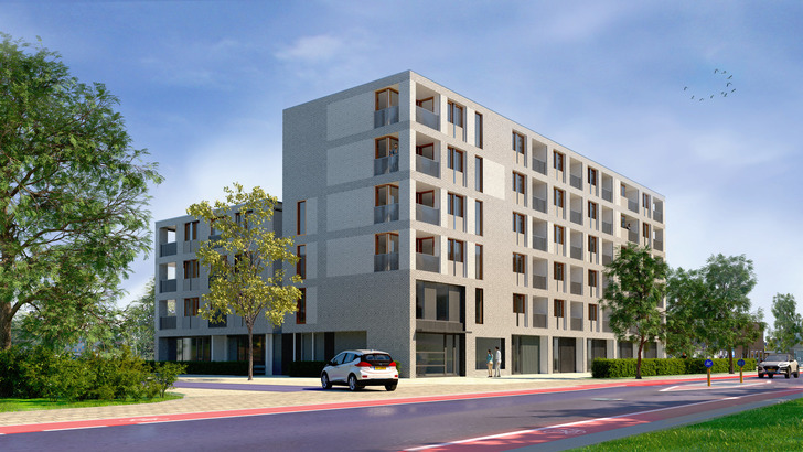 Artist impression nieuwbouw Eindhovenlaan Artist impression nieuwbouw Eindhovenlaan