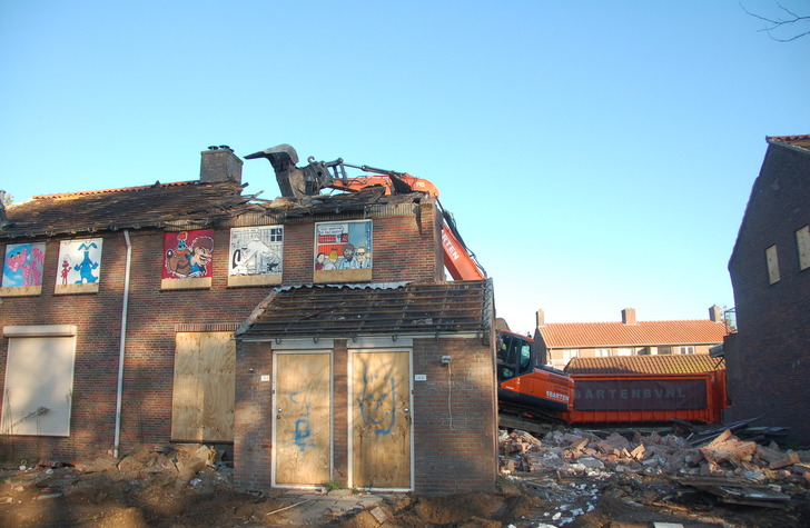 Sloop duplexwoningen Spoorlaan Zwaluwstraat