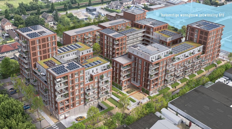 Rosso, ontwerp vogelvlucht Corellistraat