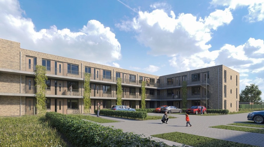 Ontwerp van een gebouw met appartementen
