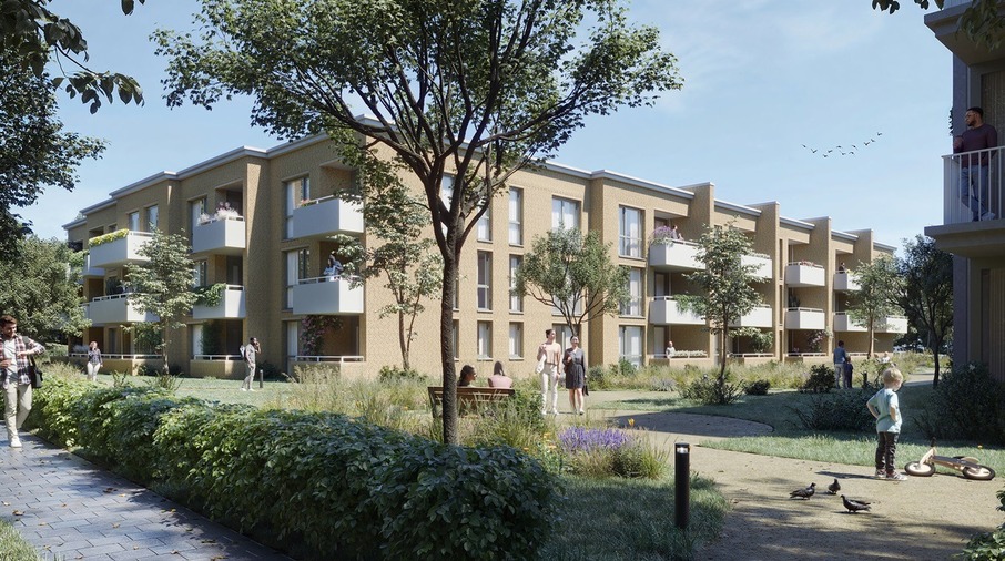 Ontwerp van nieuwbouw appartementen