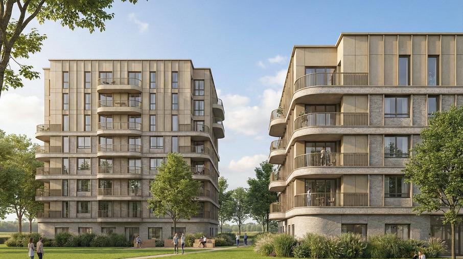 ontwerp van nieuwbouwappartementen