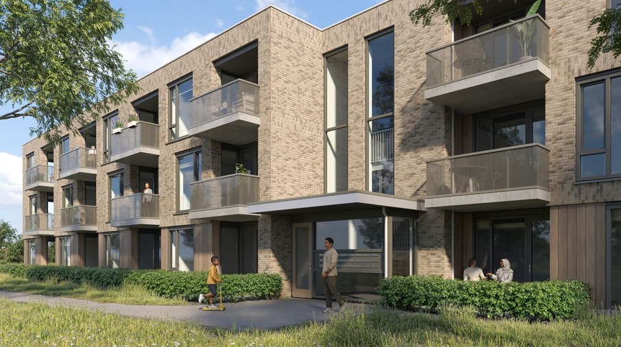 Ontwerp van een gebouw met appartementen
