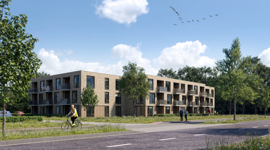 Ontwerp van een gebouw met appartementen