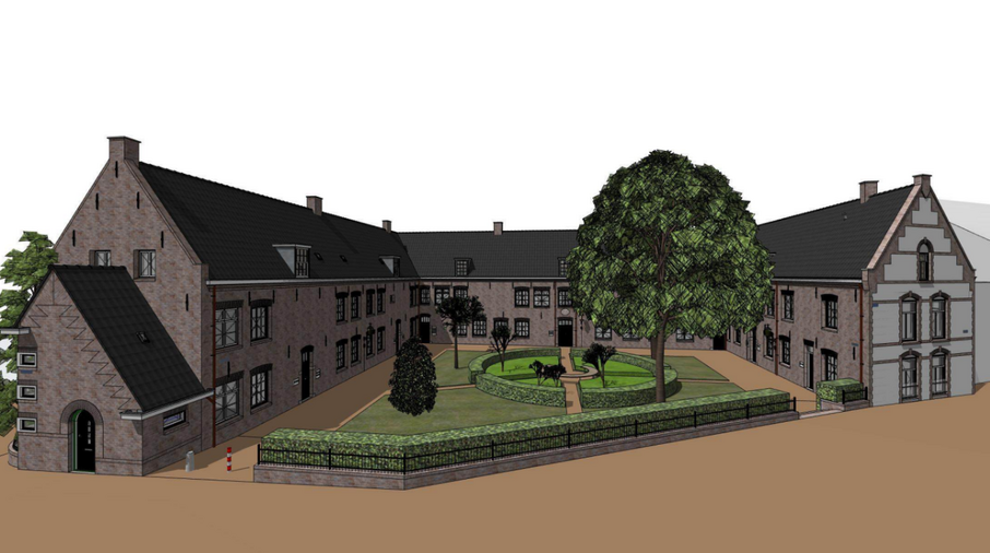 Hofje met woningen