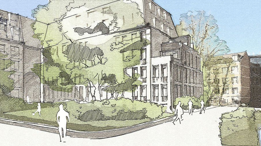 Schetsontwerp Bloemenkampkwartier
