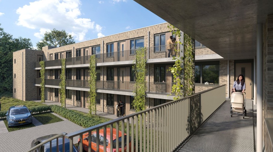 Ontwerp van een gebouw met appartementen
