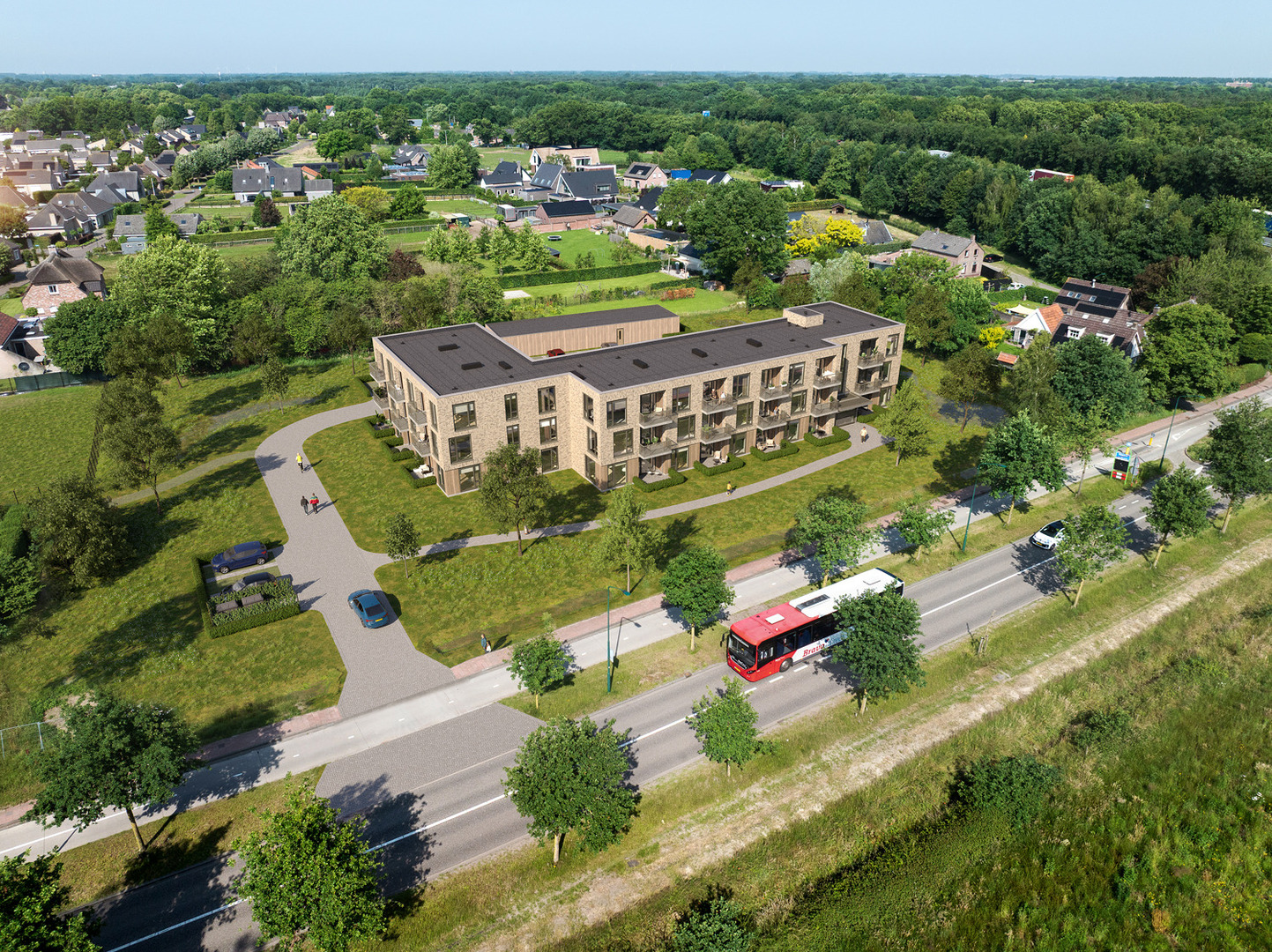 Ontwerp van een gebouw met appartementen
