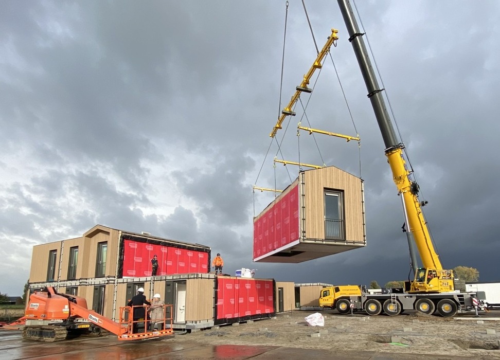 Bouw Buurtschap Gewandeweg gestart Bouwplaats