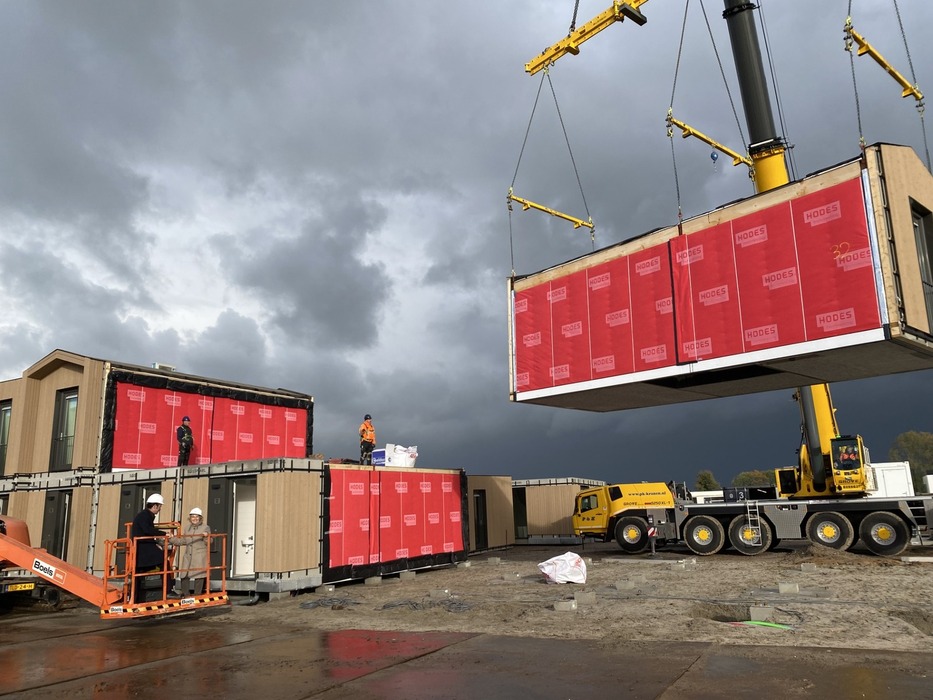 Bouw Buurtschap Gewandeweg gestart Bouwplaats